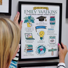 Load image into Gallery viewer, Personalised Graduation Print