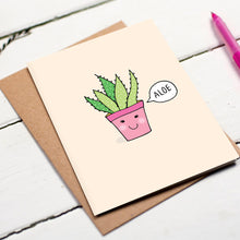 Load image into Gallery viewer, aloe-vera-succulent-botanical-card
