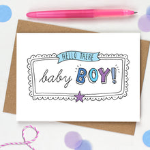 Load image into Gallery viewer, new-baby-boy-card